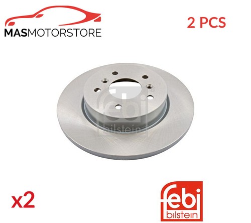 Brake discs set - rear, febi