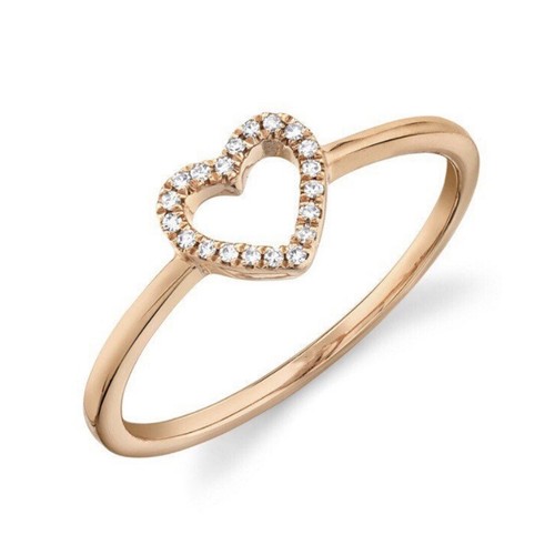 14k rose gold diamond - rose,