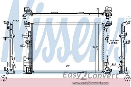 Nissens radiator for infiniti - nissens,