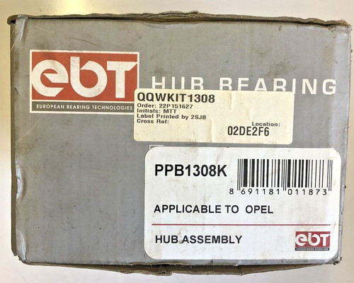 Ebt ppb1308k wheel bearing - ebt,