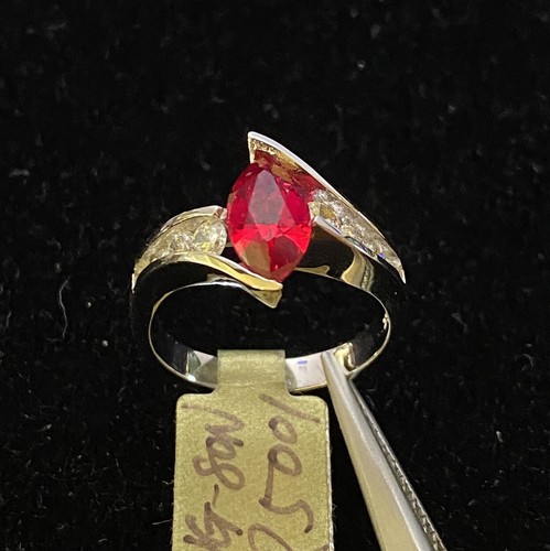 Solid white gold cultured - k,